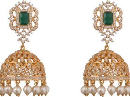 TARINIKA Nakshatra CZ Jhumka Indian Earrings – Indian Jewelry for Women