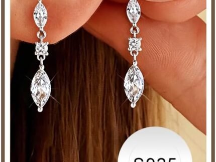 TURANDOSS Hypoallergenic Silver Dangle Drop Earrings for Women