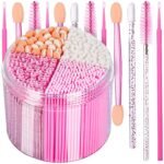 Teenitor 310PCS Disposable Makeup Applicators Kit, Mascara Wands Lash Spoolies, Eyeshadow Applicators, Lip Applicators Disposable, Microswabs, Makeup Artist Kit Essentials with Box