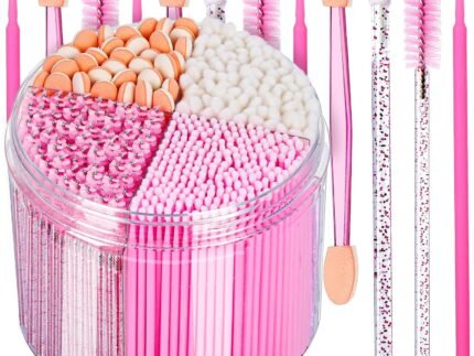 Teenitor 310PCS Disposable Makeup Applicators Kit, Mascara Wands Lash Spoolies, Eyeshadow Applicators, Lip Applicators Disposable, Microswabs, Makeup Artist Kit Essentials with Box