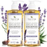 Tree To Tub Lavender Dry Hair Shampoo for Sensitive Scalp – Gentle Hydrating Dry Scalp Shampoo for Women & Men, Moisturizing Sulfate Free Shampoo w/Organic Argan Oil, Chamomile, All Natural Aloe Vera