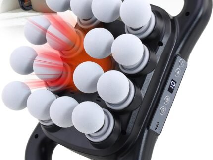 UFFAE 16-Head Massage Gun, Deep Tissue Percussion Massager with 9 Modes & 9 Intensities, 2600mAh Battery Back Massager for Pain Relief Deep Tissue for Muscle Pain Relief in Back, Legs, Shoulders