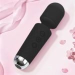 Upgraded Handheld Massager, 20 Modes 8 Speeds Black Massager Tool to Relieve Whole Body Muscle Tension