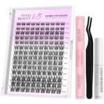VEYESBEAUTY LuxeBold Lash Clusters Kit Newbie’s Five-Second Series Eyelash