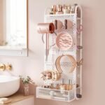 VINAEMO Hair Tool Organizer, Wall Mounted Hair Dryer Holder for Bathroom