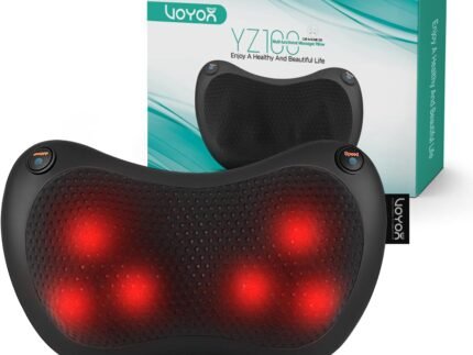 VOYOR-HEALTH Shiatsu Neck and Back Massager with Heat for Home, Car, Office