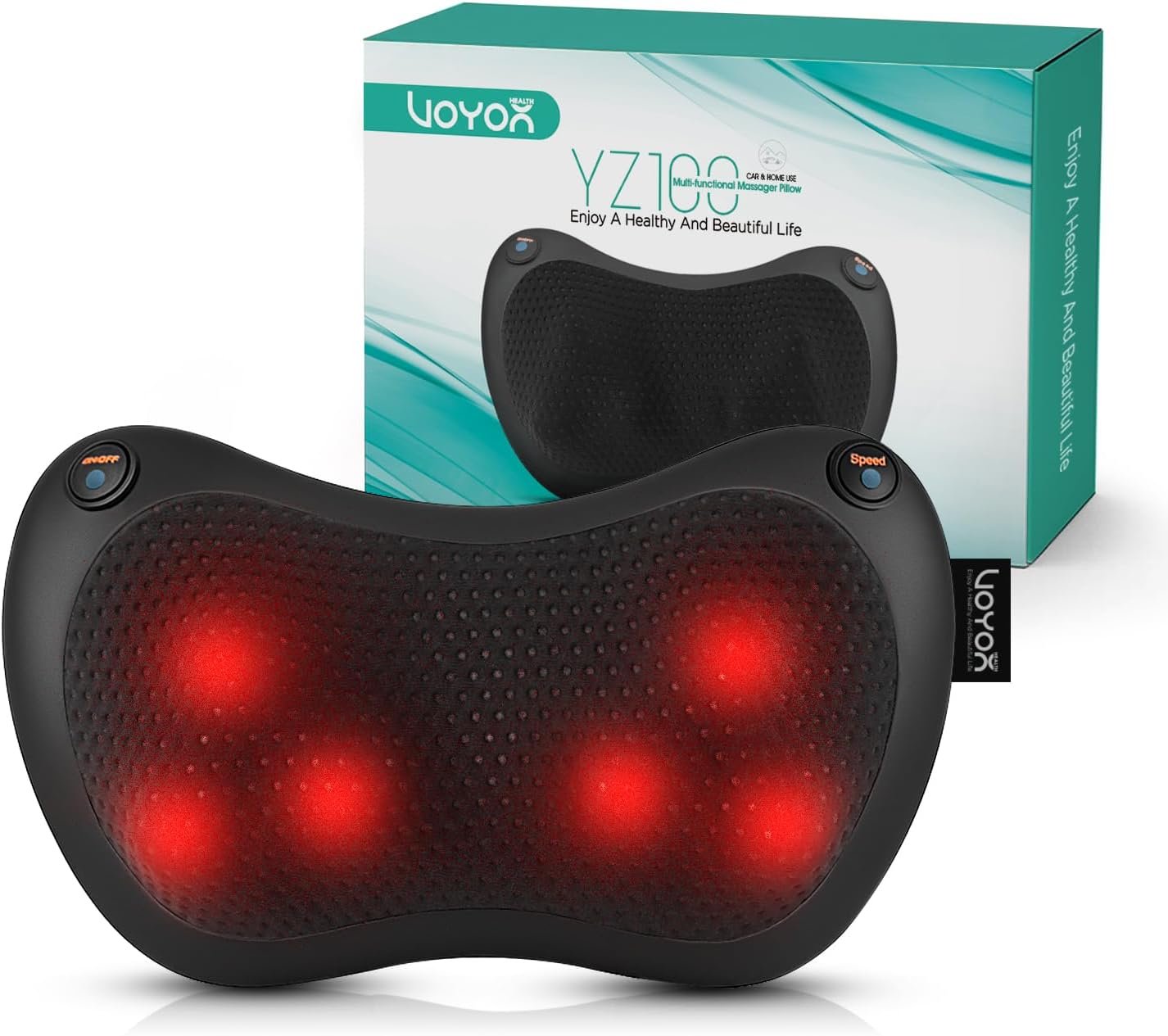 VOYOR-HEALTH Shiatsu Neck and Back Massager with Heat for Home, Car, Office VOYOR-HEALTH Shiatsu Neck and Back Massager with Heat for Home, Car, Office