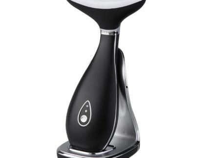 VRAIKO Lily Neck Face Massager, Skin Rejuvenation Beauty Massager, 3-in-1 at-Home Facial Spa Tool, Lifting, Toning and Tightening for a Radiant Appearance (Space Black)