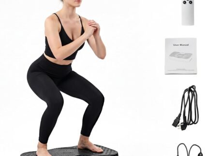 Vibration Plate Machine for Lymphatic Drainage,Loss Weight,Circulation,180W Tested Power Motor,Full-Body Workout Excercise Platform with Resistance Bands,Fitness Equipment