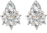 Vintage Rhinestone Earrings Fancy Crystal Cluster Drop Earrings Art Deco Earrings for Women