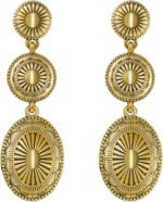 Vintage Western Earrings for Women Boho Vintage Silver/Gold Turquoise Earrings for Women Western Statement Jewelry for Country Concert Outfits