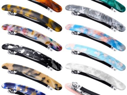 WILLBOND 12 Pcs Hair Barrettes for Women,Fresh Color