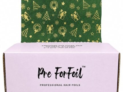 Wide Hair Foil 300 Sheets, 6 x 10.75 inch, Christmas Print