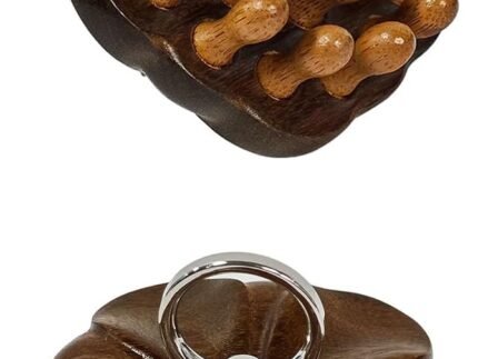 Wooden Scalp Massage Comb, Bamboo Scalp Massager for Hair Growth Routine