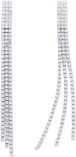 YOQUCOL Boho Tassel Chandelier Earrings Cubic Zirconia Crystal Long Drop Dangle Chain Bohemian Earrings for Women