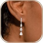 ZHESHY Dangle Earrings for Women 14K Gold Plated/Silver Wedding Earrings