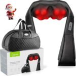 cotsoco Neck Massager,Shiatsu Shoulder and Back Massager with Heat, Electric Deep Tissue Massage Pillow,Best Gifts Mom Dad Women Men,Home, Office Car Use