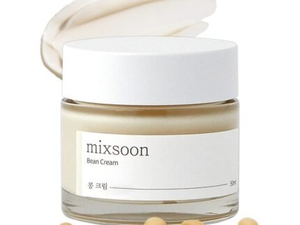 mixsoon Bean Cream-Deep Moisturizer Face Cream, Hydrating and Smoothing for Face, Fermented Soybean Extract, Lightweight Non-Sticky Finish 50ml / 1.69 fl.oz. Korean Glass Skin Care