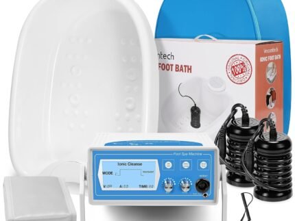 veicomtech Ionic Foot Bath Detox Machine with Basin & 2 Arrays