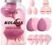 14PCS Makeup Sponge Set, Makeup Wonder Blender for Foundation Blending with 3PCS Mini Beauty Sponges & 4PCS Triangle Powder Puff, Soft Make Up Sponges for Face Cosmetic Applicator for Powder Liquid