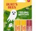 Burt's Bees Feeling Witchy Halloween Minis Classic Beeswax and Red Dahlia Tinted Lip Balm Gift Set, 100% Natural Origin Lip Care, 3 Tubes, 0.049 Oz. (Package May Vary)