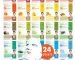 DERMAL 24 Combo Korean Essence Sheet Mask Variety Pack, Collagen & More