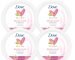 Dove Nourishing Body Care, Face, Hand, and Body Beauty Cream for Normal to Dry Skin Lotion for Women with 24-Hour Moisturization, 4-Pack, 2.53 Oz Each Jar