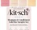 Kitsch Shampoo and Conditioner Set - 4pc Sampler Bars for Hair Growth